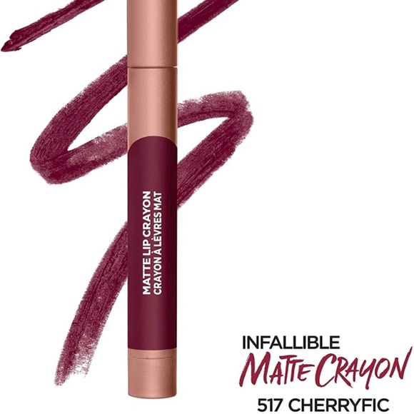 L'Oreal Other - 🦋$5🦋 Loreal Cherryfic 517 matte lip crayon